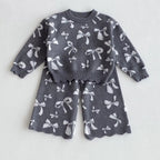 Knitted girls set – Grey