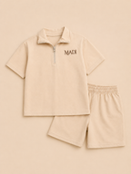 Kinder Lounge Set met Rits – Stijlvol & Comfortable 
(Sand)